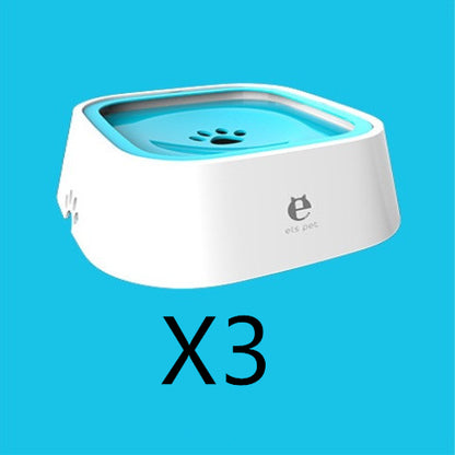 1.5L Anti-Overflow Floating Pet Water Bowl: No Mess, No Wet Beard