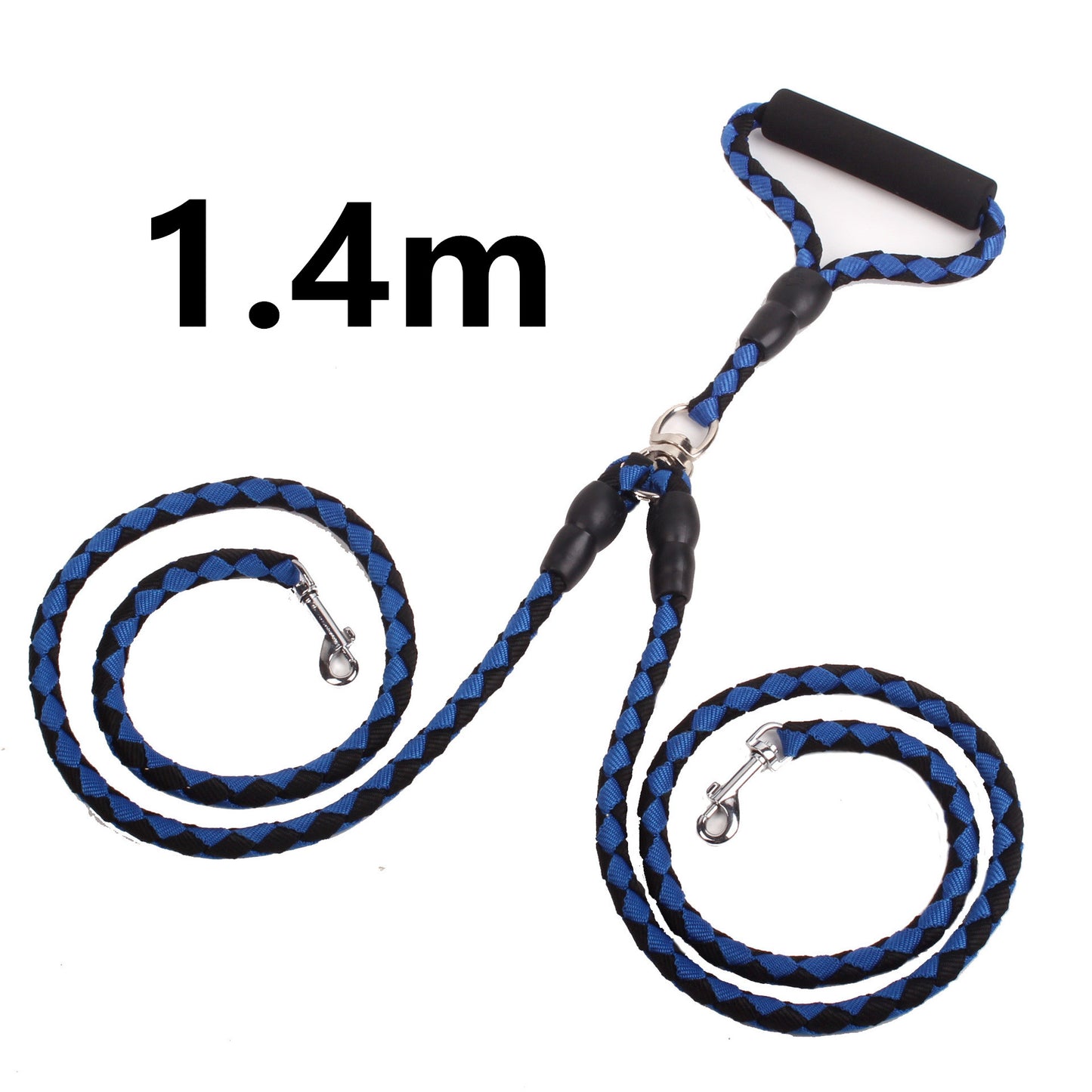 Double-Ended Dog Traction Rope: 2-in-1 No-Tangle Walking Leash