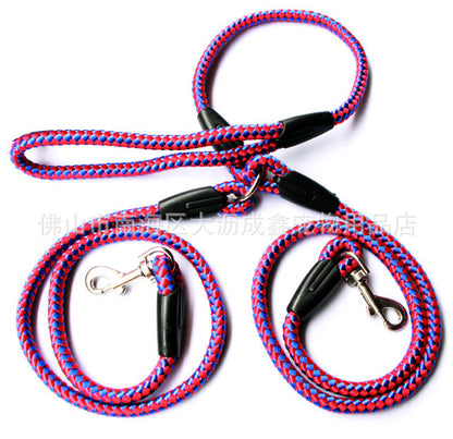 Double-Ended Dog Traction Rope: 2-in-1 No-Tangle Walking Leash