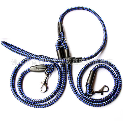 Double-Ended Dog Traction Rope: 2-in-1 No-Tangle Walking Leash