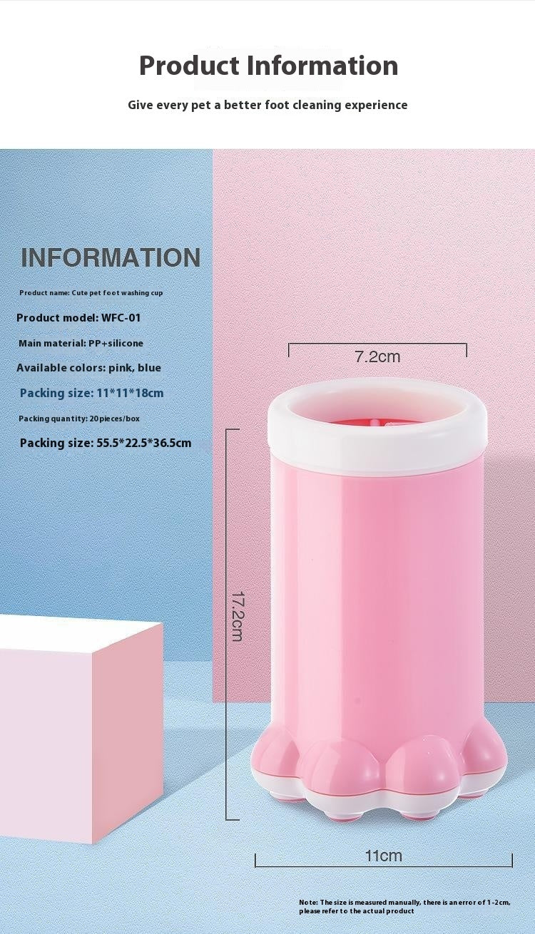 Portable Dog Paw Washer: Soft Silicone Foot Cleaning Machine for Pets