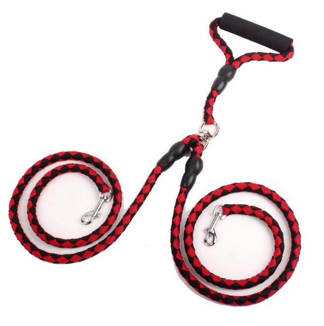 Double-Ended Dog Traction Rope: 2-in-1 No-Tangle Walking Leash