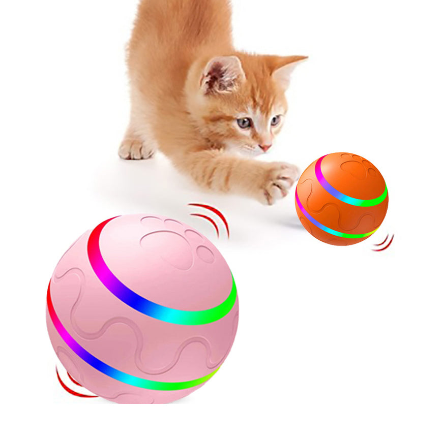 Smart Wicked Ball Toy: Intelligent Self-Rotating Ball for Cats