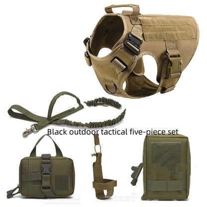 German Shepherd K9 Training Harness - Tactical Vest with Leash Set