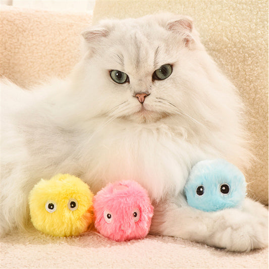Smart Light-Emitting Cat Teasing Ball - Molar & Sound Toy for Pets
