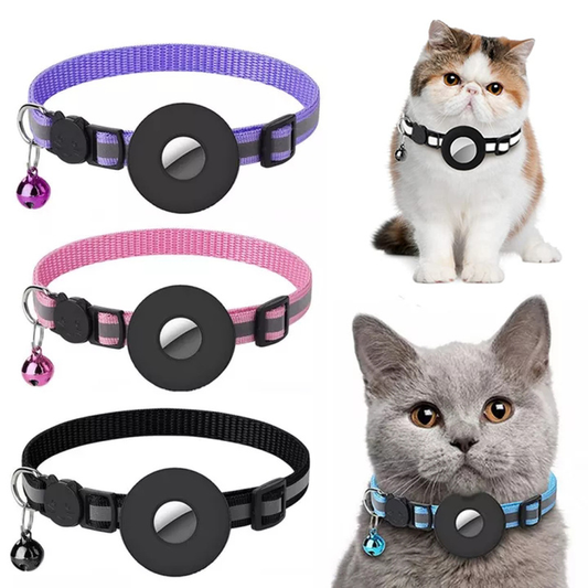 Reflective Airtag Pet Collar: Waterproof Tracking & Safety