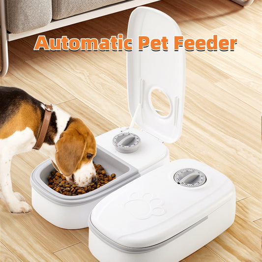 Automatic Pet Feeder: Scheduled Feeding for Cats & Dogs